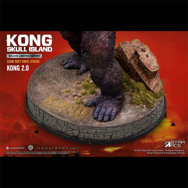 Star Ace Toys Kong Skull Island Deluxe Version Vinyl Painted Statue 32cm Stock