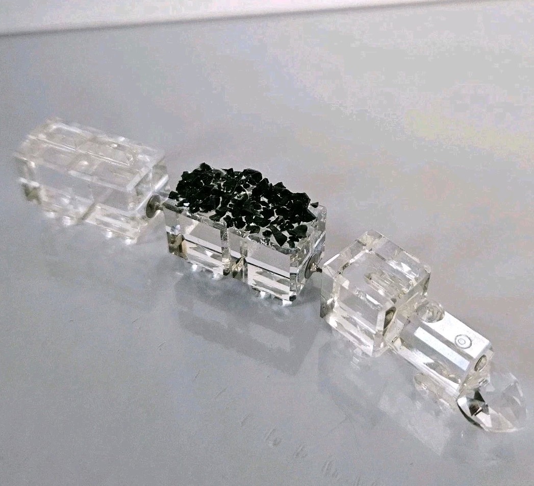 Rare Vintage Iris Arc Swarovski Crystal 3 Piece Train