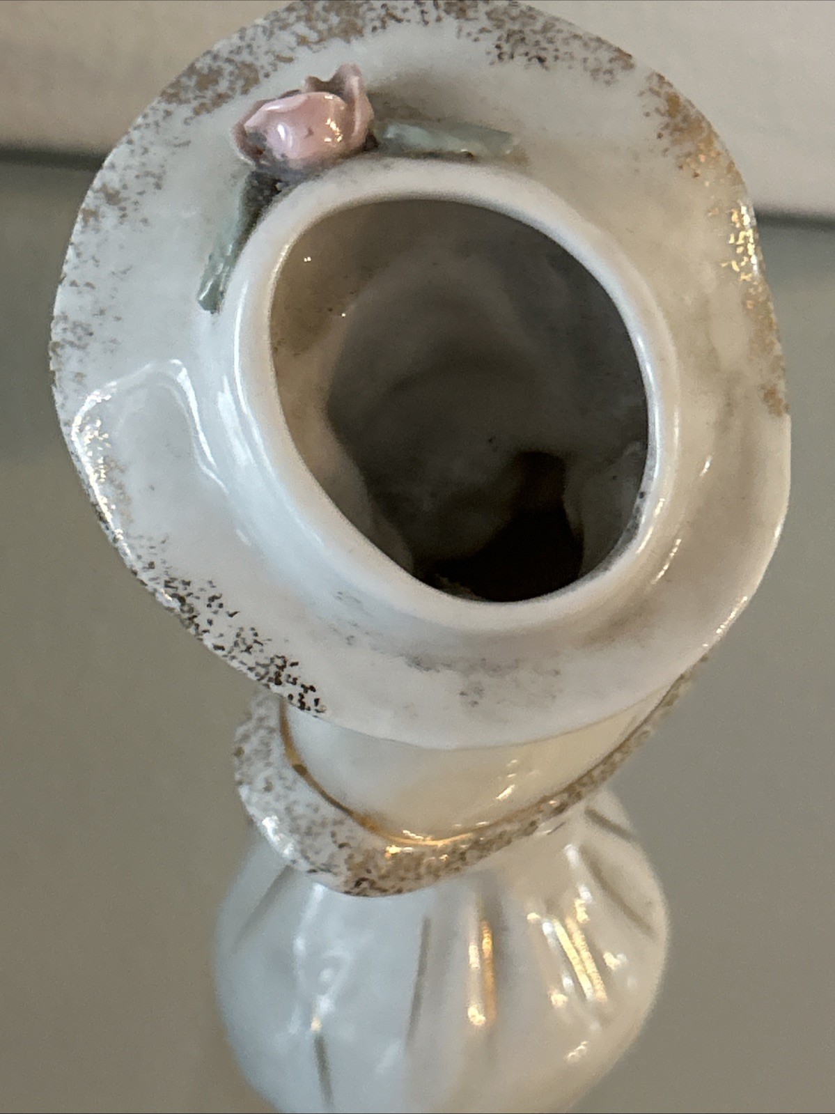 Vintage Lady Figurine Vase 5.5 Inches Tall Made in Japan