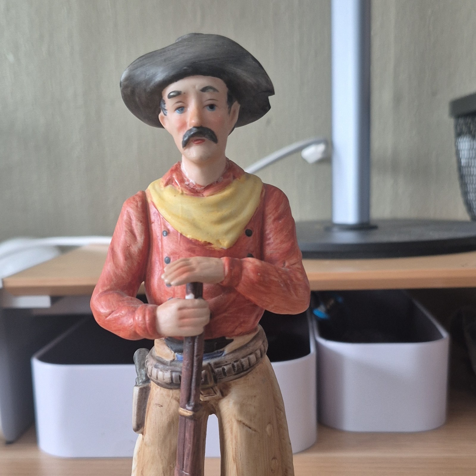 Figure of A Cowboy From The United States of Porcelain Vintage