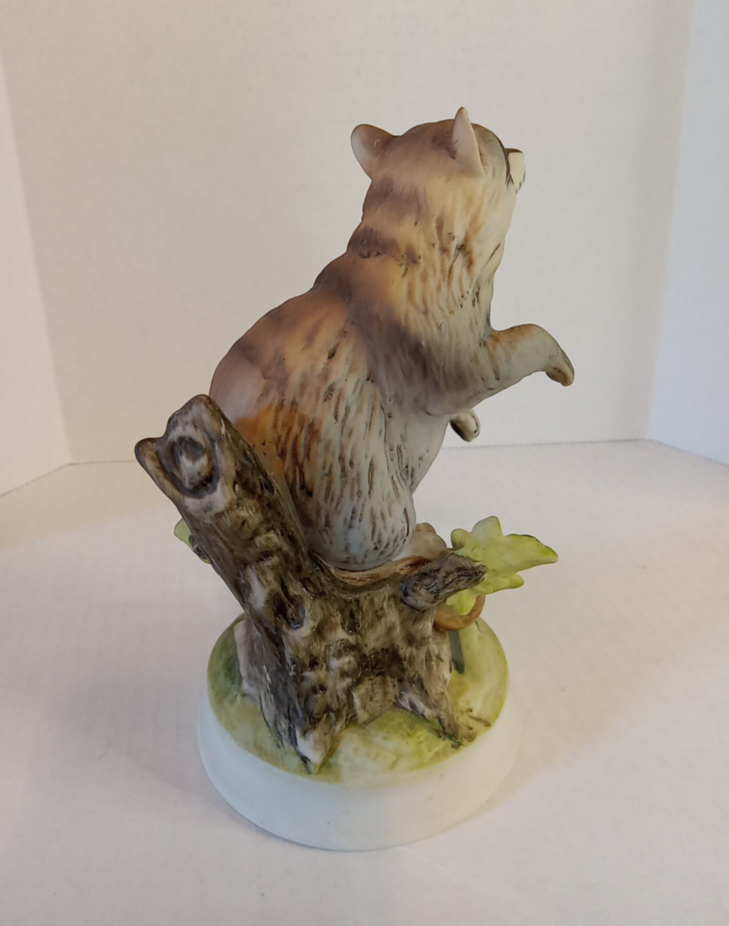 Vintage Porcelain Raccoon Figurine Angeline Original Hand Painted in Japan 6.25″