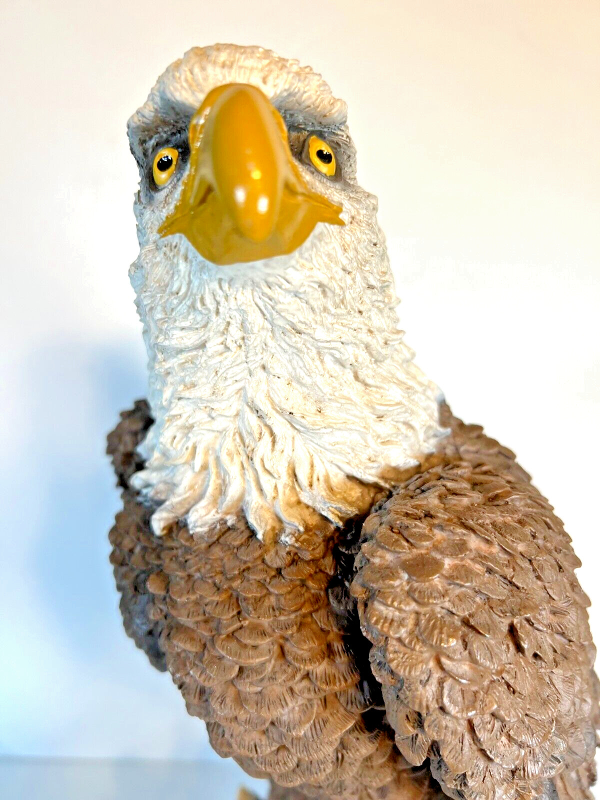 Large American Bald Eagle Composite Sculpture. 16.25″ tall