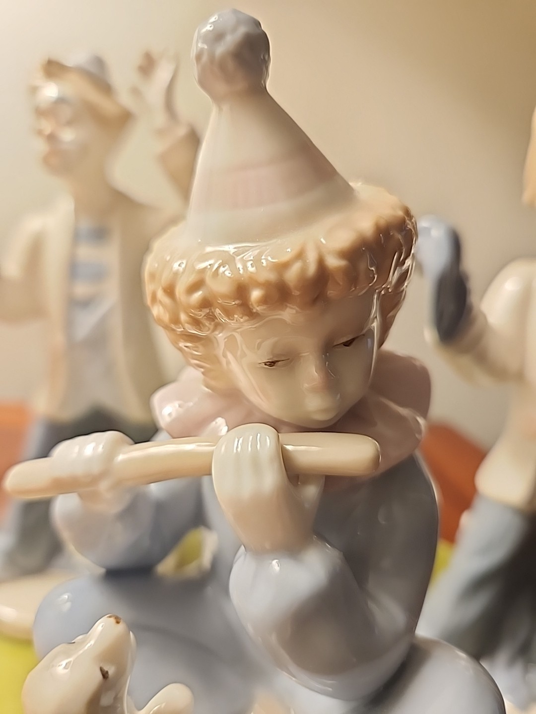 Vtg Paul Sebastian Limited Edition Porcelain Clown Magician & Music Box Lot Of 3