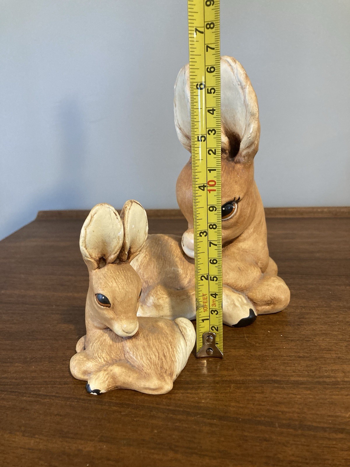 Vintage FAWN Mom & Bambi Deer Baby MOORCRAFT Tinkerware England Figurine
