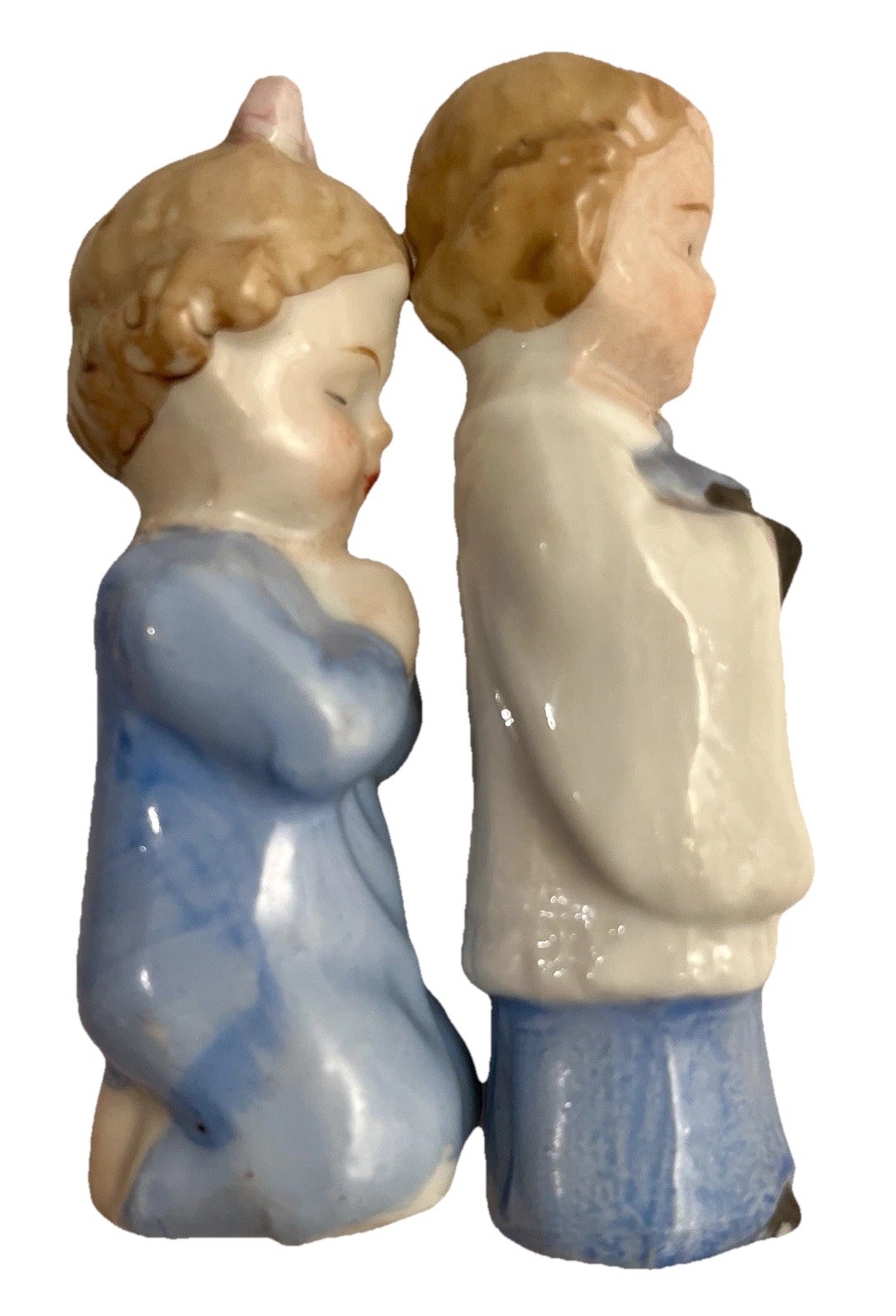 Vintage Porcelain Praying Boy And Girl Figurines Made In Japan Prayer Christian