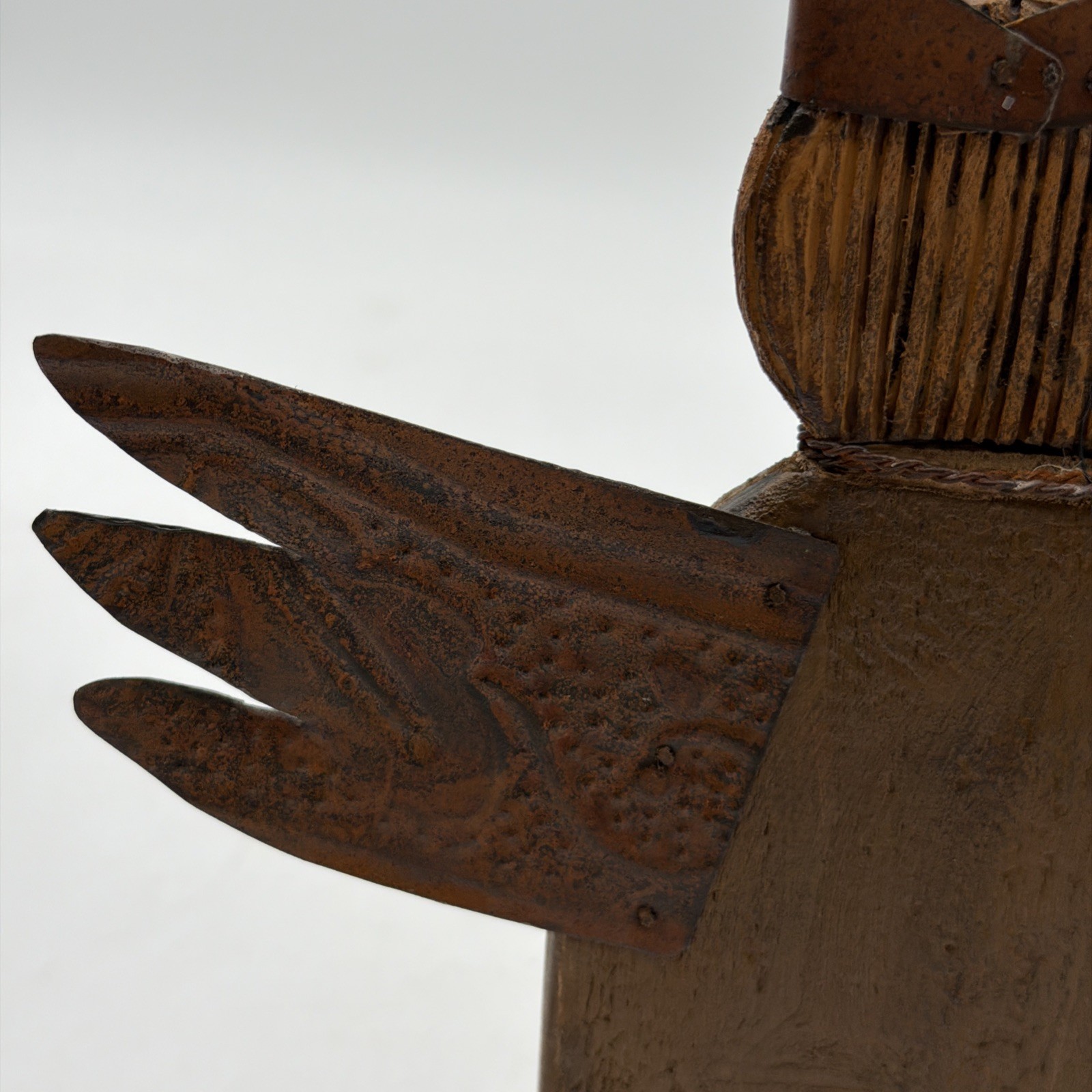 Bobby Huffman Studio Hand Painted Carved Folk Art Wood Angel 2024