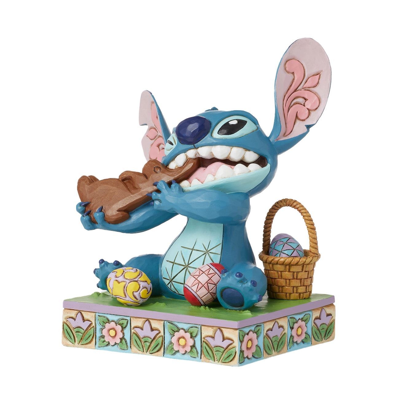 Jim Shore Disney Traditions Stitch Eating Chocolate Easter Bunny Fig 6016333