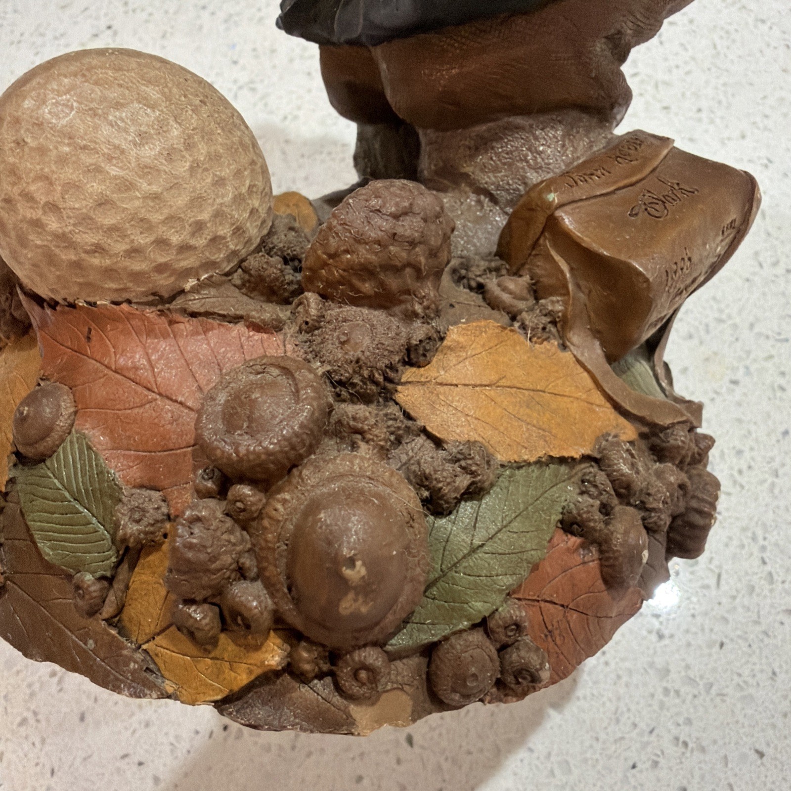 Tom Clark SIGNED Gnome JOHN ROBERT Golf Ball Gnome Cairn Studio 5301