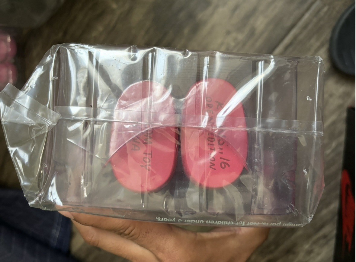 KAWS Companion Open Edition Flayed Figurine 2016 Pink/Red 11in Boxed