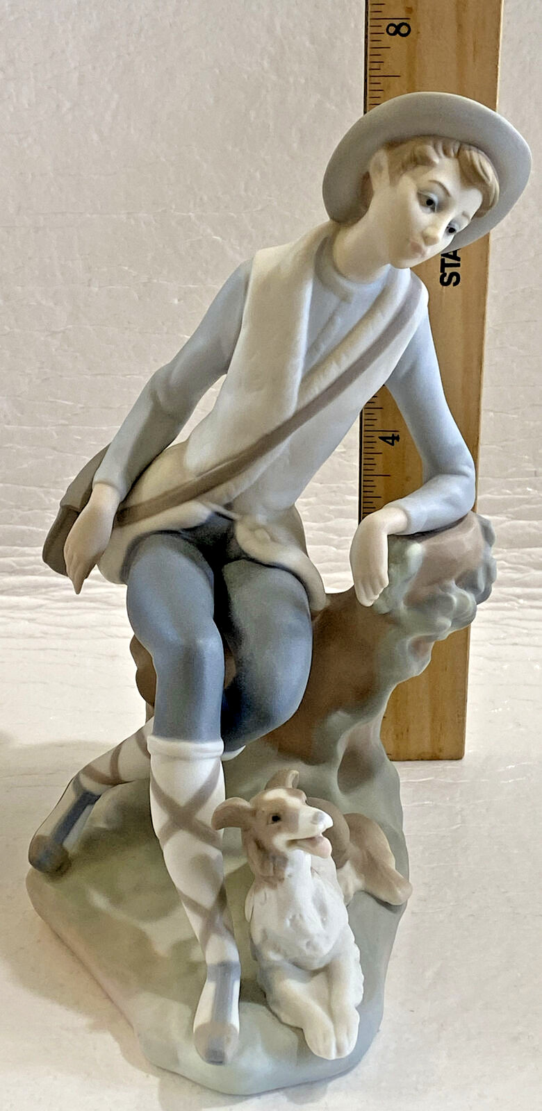 LLADRO ~ SHEPHERD BOY WITH DOG 4659 VICENTE MARTINEZ Matte Finish