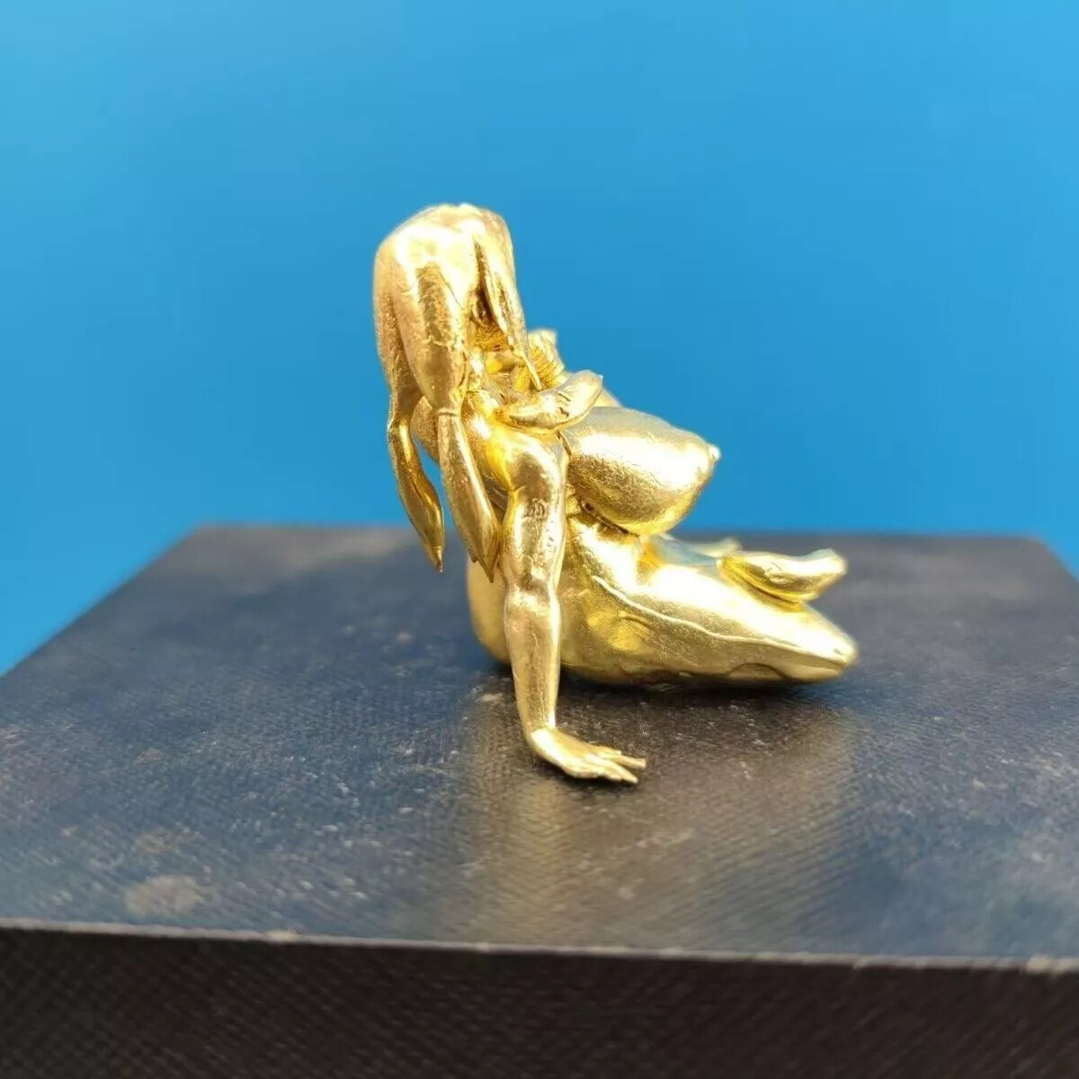 Pure Copper Plump Beauty Lying Posture Sitting Posture Drunk Figurine