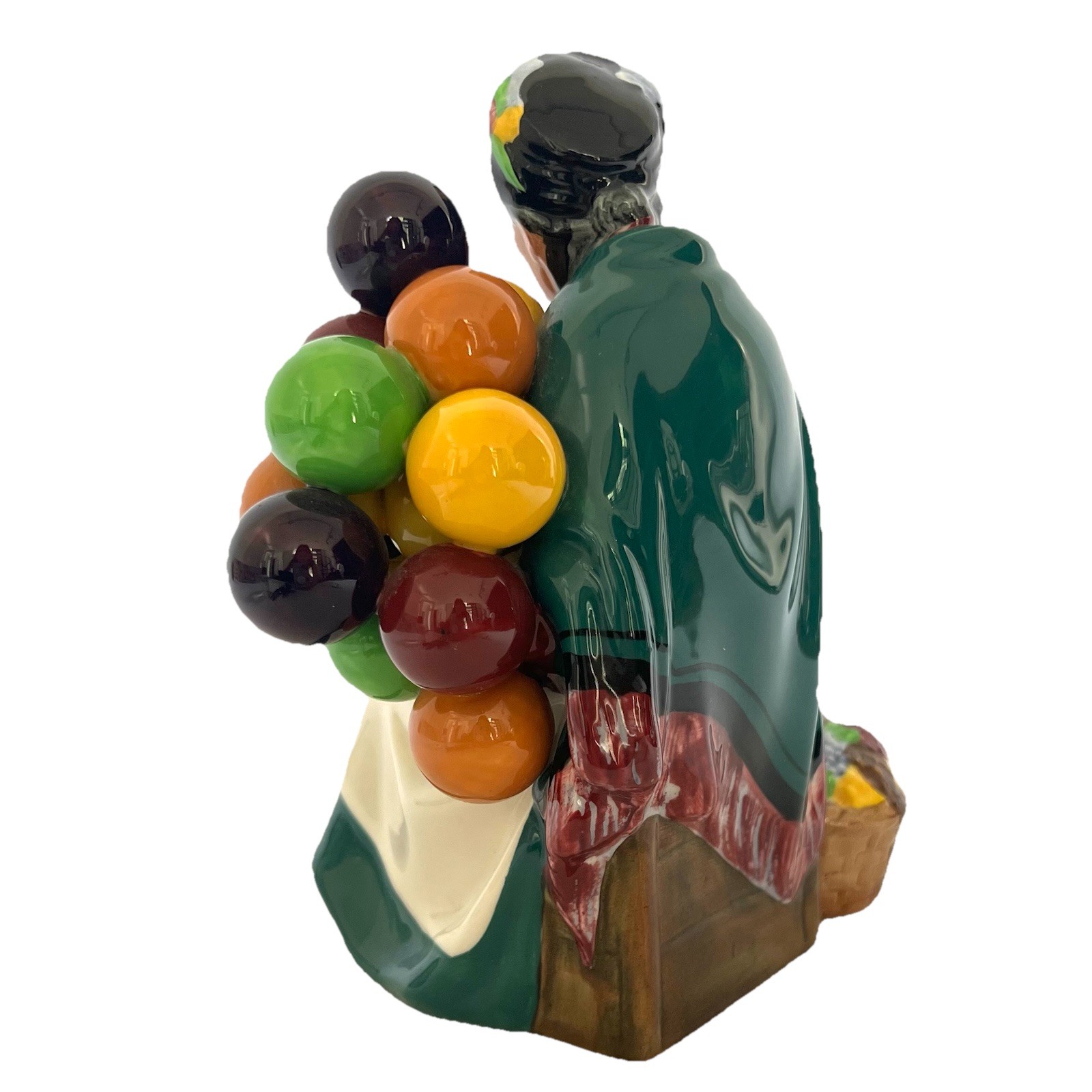 ” The Old Balloon Seller” Royal Doulton England HN 1315 Lady Porcelain Figurine