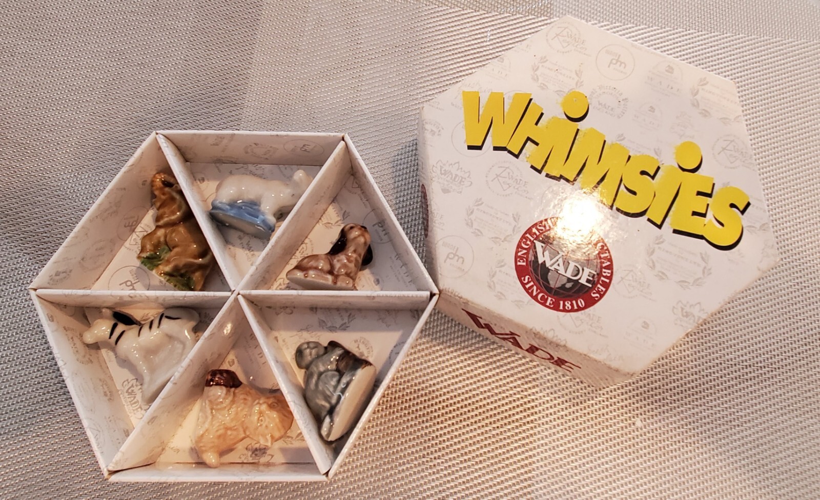 Wade Whimsy 2000 Set B In Box (polar bear, beaver, zebra, kitten, elephant, pup