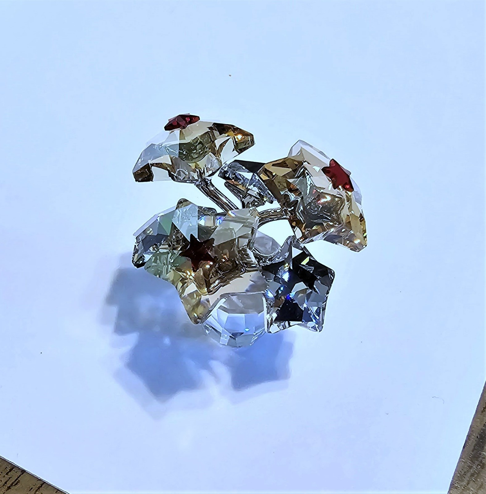 🌟 Swarovski Crystal 2009 L.E., Small, Star Blossom Flowers in Pot Figurine, NIB