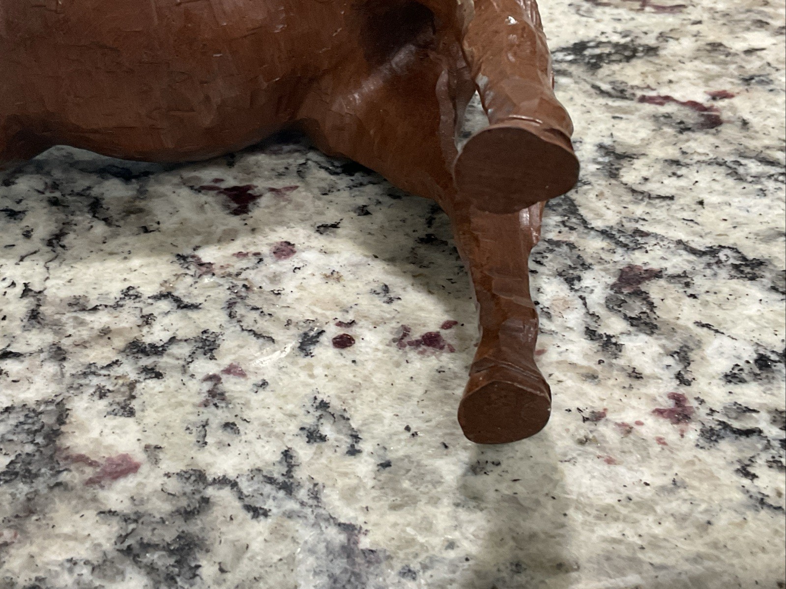 Vintage Pecan Resin Red Mill Mfg? Horse Figurine Handcrafted