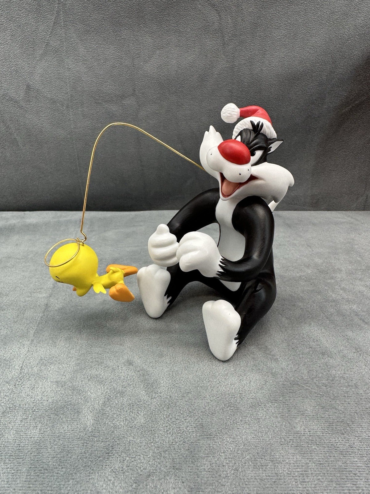 Vintage 2000 Goebel Looney Tunes Wishing Star Porcelain Tweety Bird Sylvester