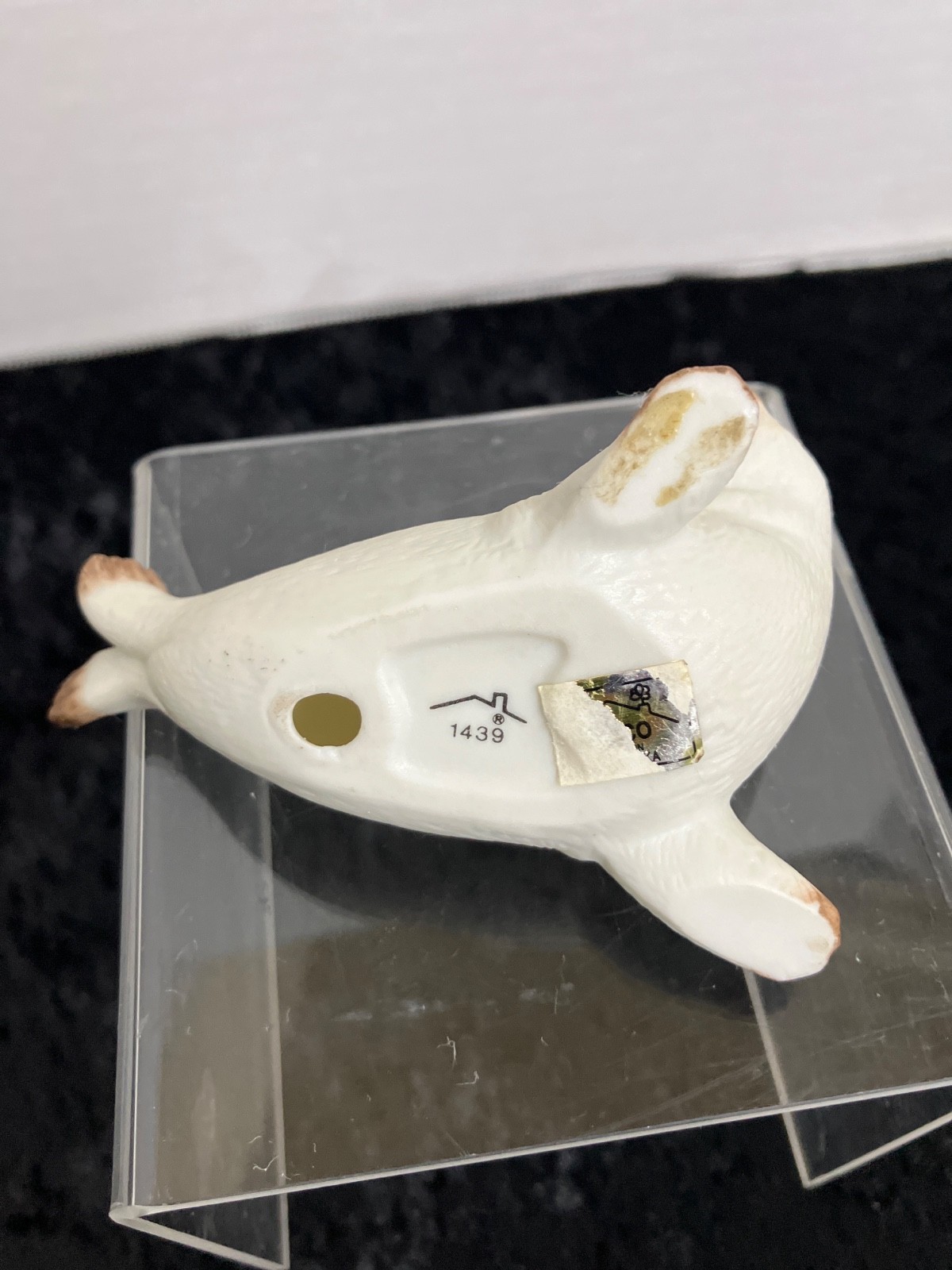 Vintage HOMCO Harp Seal Pup Figurine, Hand-Painted Matte Ceramic, #1439, Taiwan