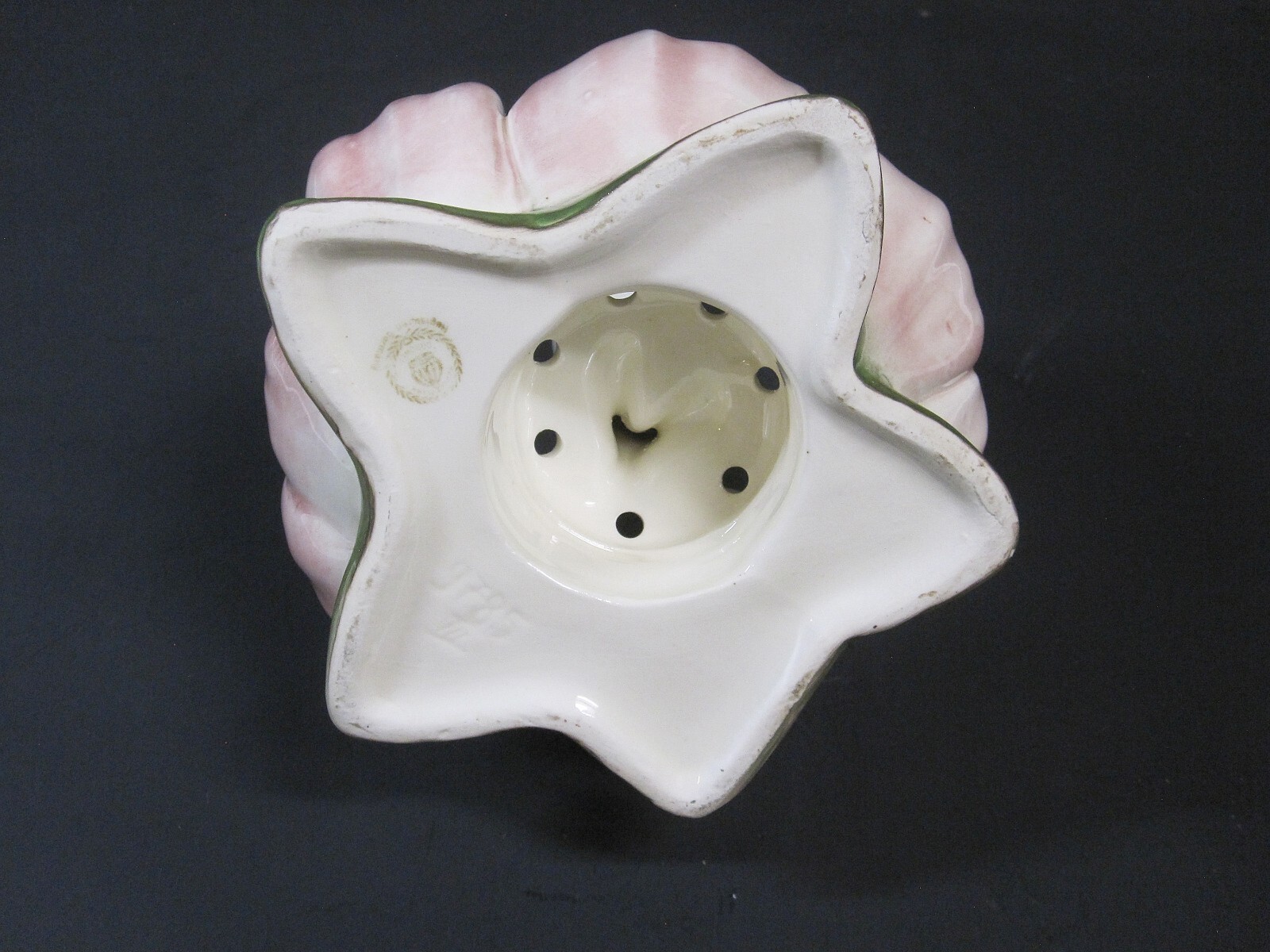 Art Deco Porcelain Sculpture Cortendorf, Germany: Nude Woman Emerging from Lotus