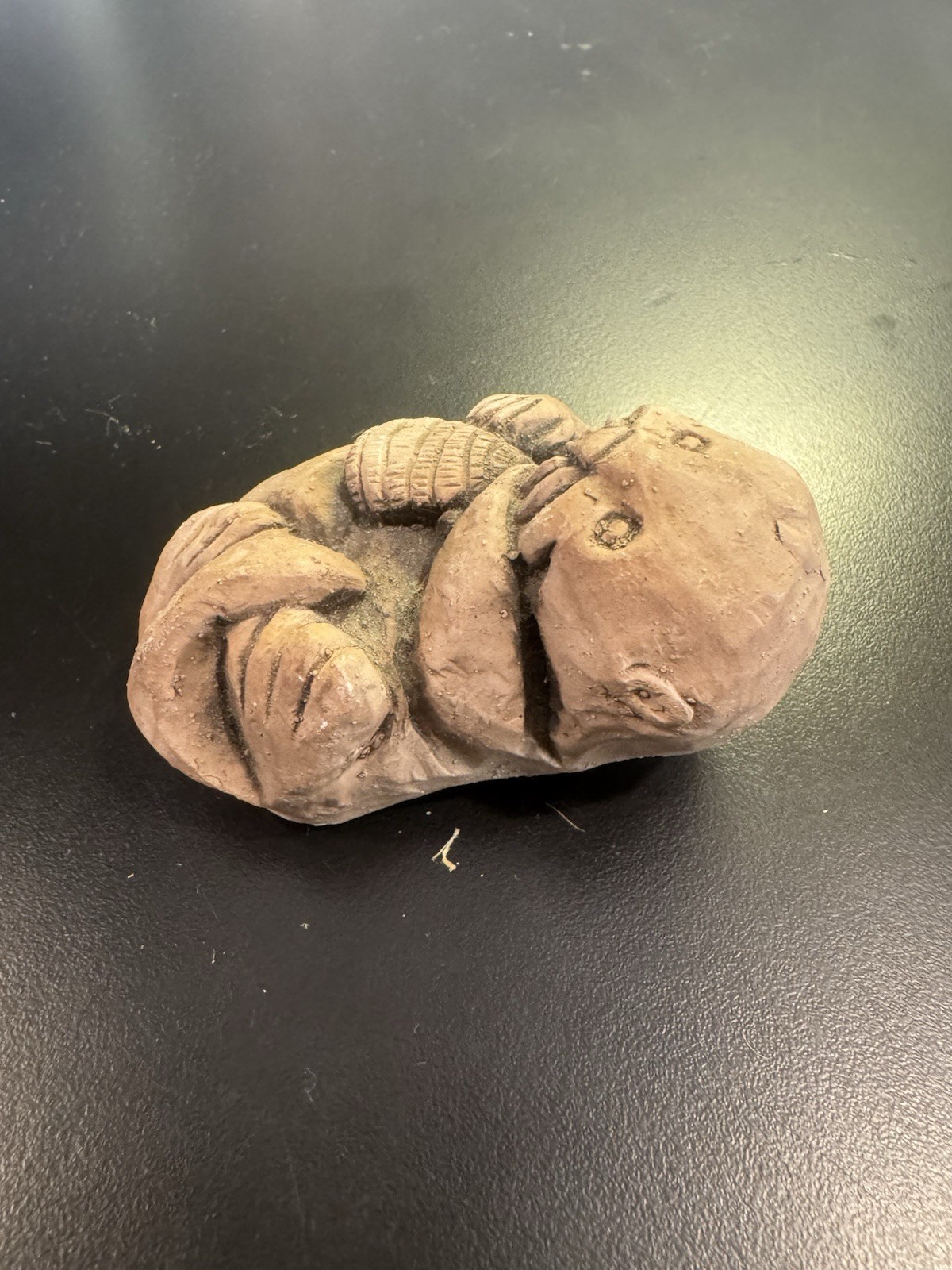 Alaska Earthquake Clay Sculpture Sea Otter Figurine Handmade Original