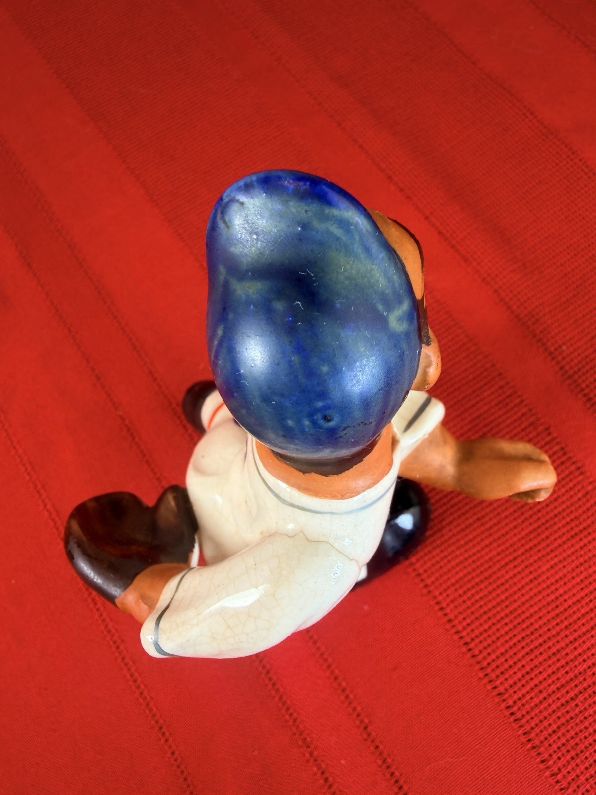 VTG 1950s Brute Baseball Ceramic Figurine “Lefty” Pitcher Caricature Japan