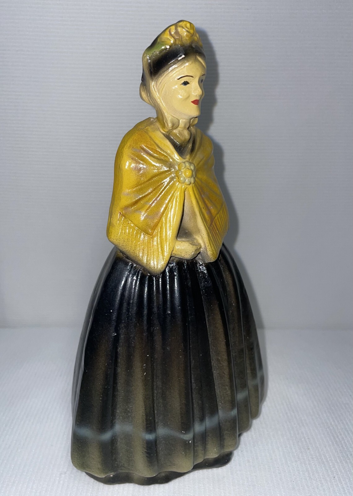 Ceramic Grandma 1900’s Hand Painted Figurine 7 5/8 Inches High