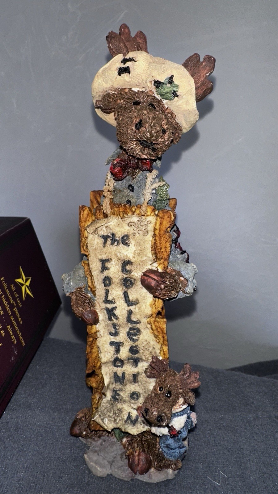 The Folklore Collection Boyds Bear w box “The Sign” Moose Figure