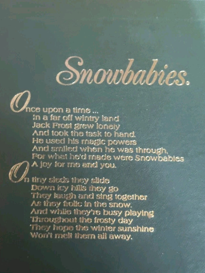 Department 56 Winter Tales of the Snowbabies “Shall I Play For You” #6820-9