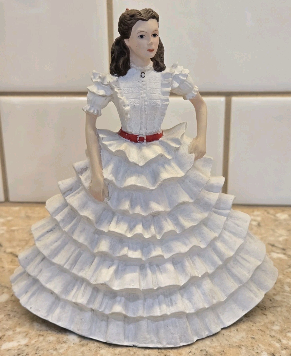 1994 Gone with the Wind Dave Grossman 6″ Scarlett O’Hara White Red Dress