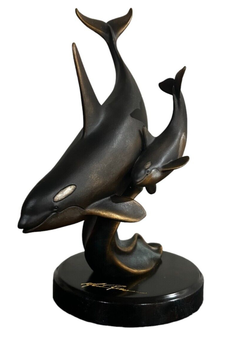 Pacific Ballet, Killer Whale Sculpture, Marc Pierce Signature Collection