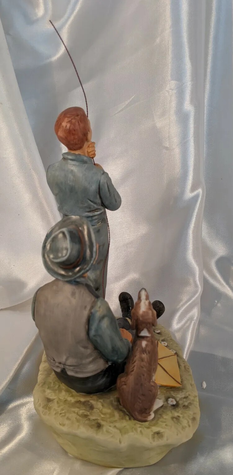 Norman Rockwell Gorham Spring Soaring Spirits Figurine 1969 Four Seasons 8 3/4″