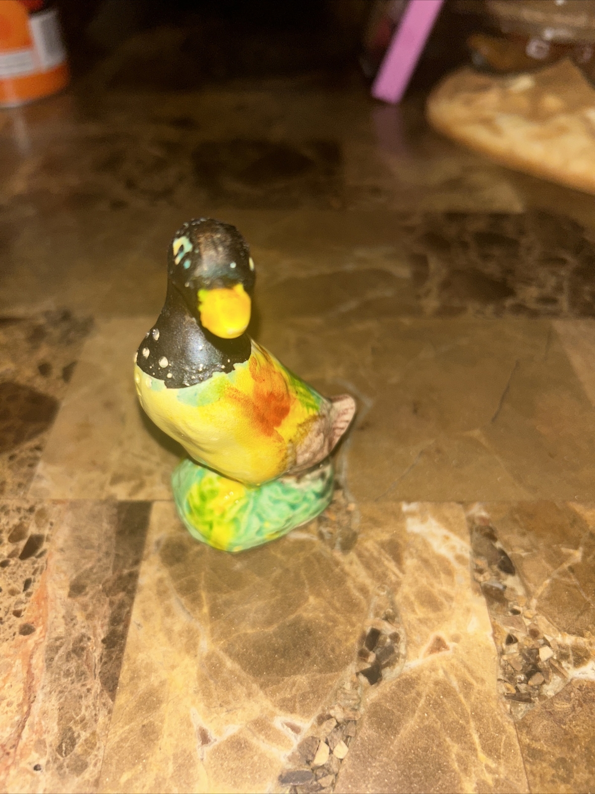 Vintage Ceramic Duck Cayuga Mid Century Modern Japan 2 3/4 Inches Salt Shaker