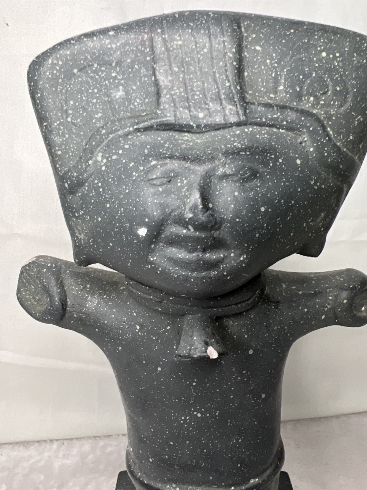 Vtg Austin Prod Inc 1972 Mayan Kachina Stone-like Sculpture Figure 10″ Tribal