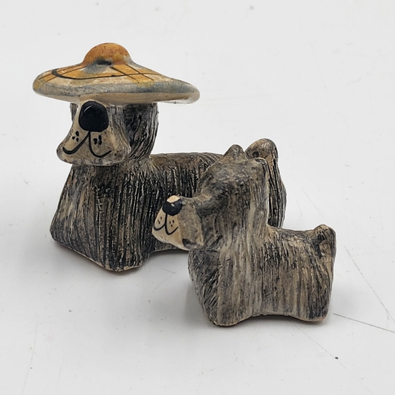 Laureston pottery miniature Scotty Dog Terrier anthromorpic Figurine