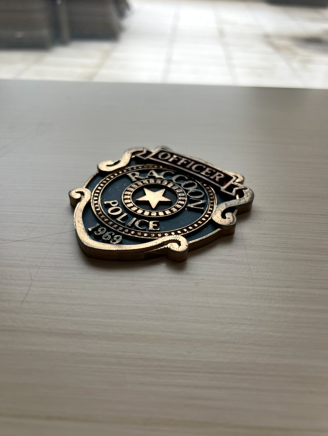 RPD Badge Cosplay Prop Resident Evil Hand Painted Model / DIY Kit 1p