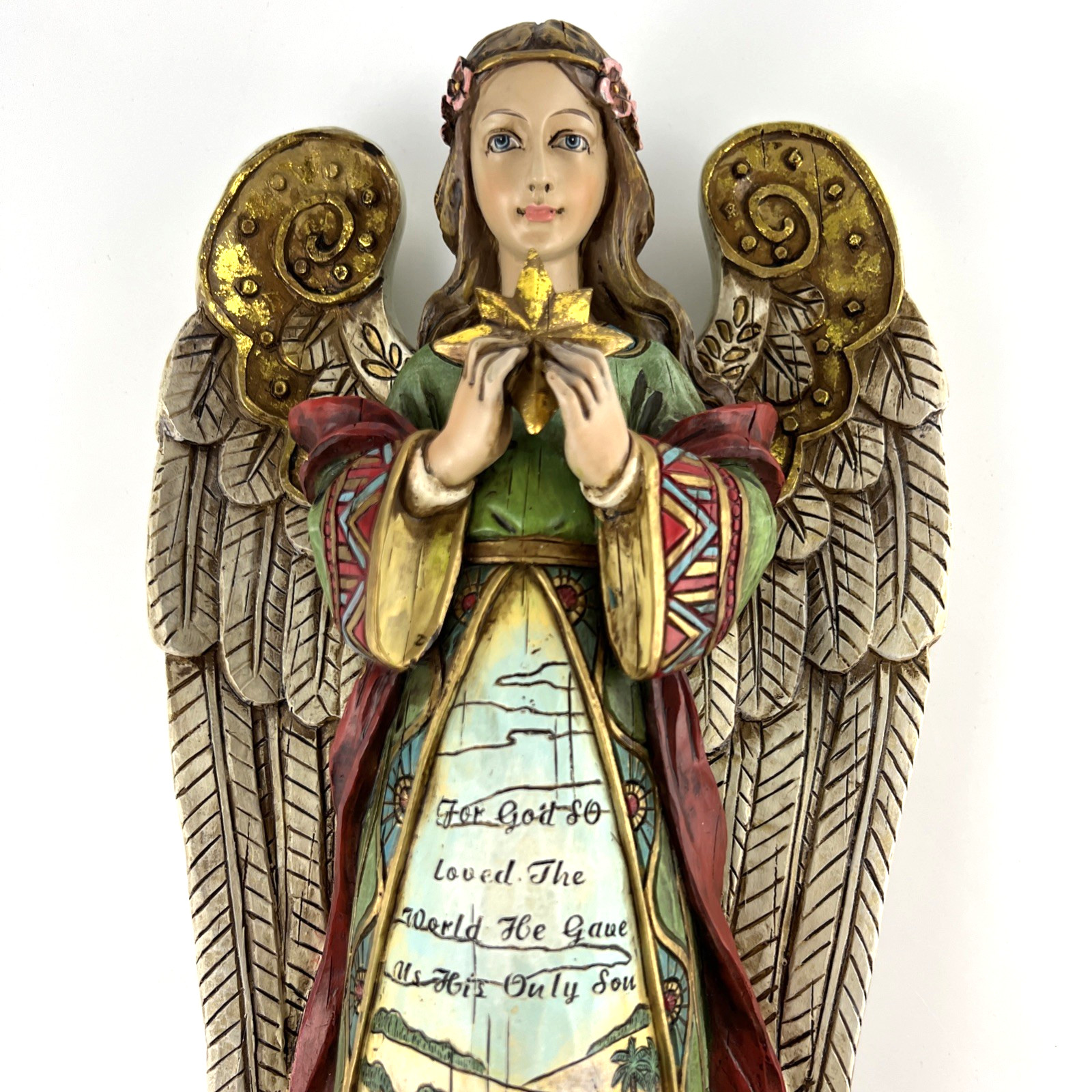 Joseph’s Studio Nativity Angel 16″ Figurine Star Shall Guide Us Roman Christmas
