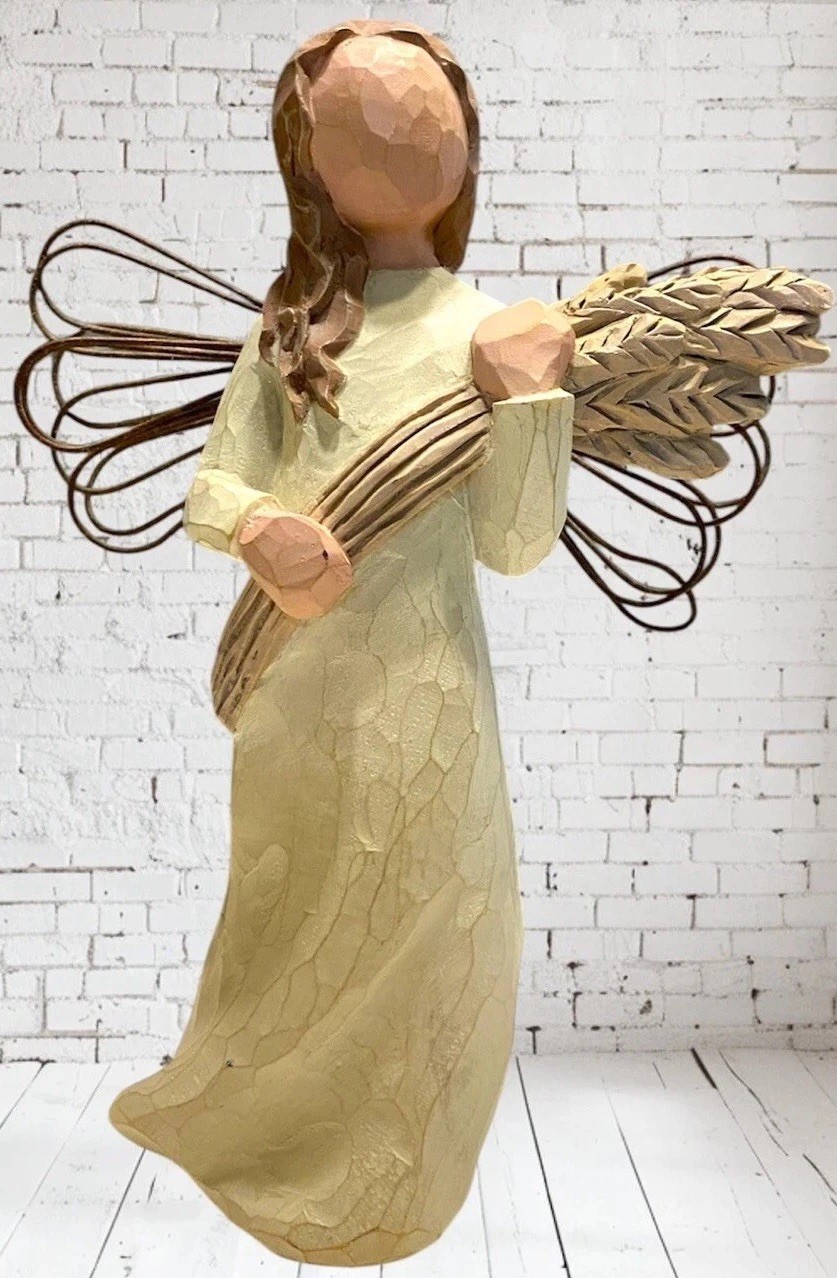 Willow Tree ANGEL OF AUTUMN Fall Wheat Sheaf Demdaco Susan Lordi 5” 2001