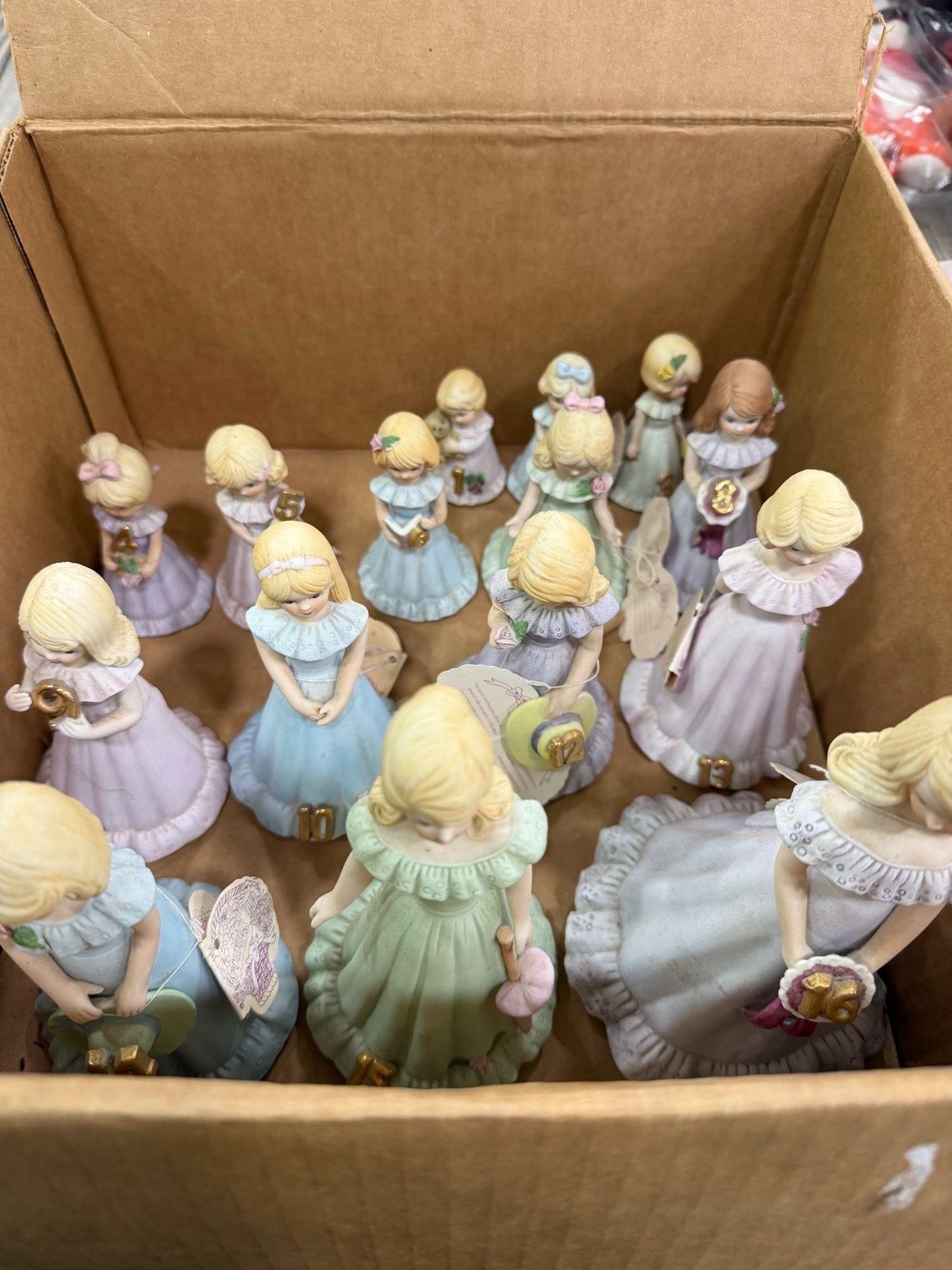 Porcelain Birthday Girl Figurines Set 1 2 3 4 5 6 7 8 9 10 12 13 14 15 16 -No 11