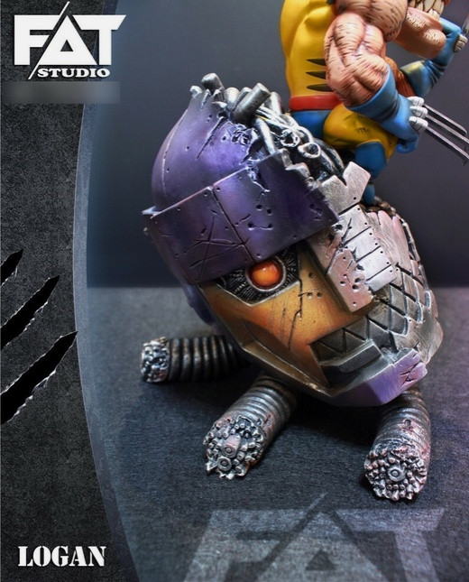 FAT Studio Fat Wolverine Statue 27cmH Painted Model In Stock Resin Figure Hero