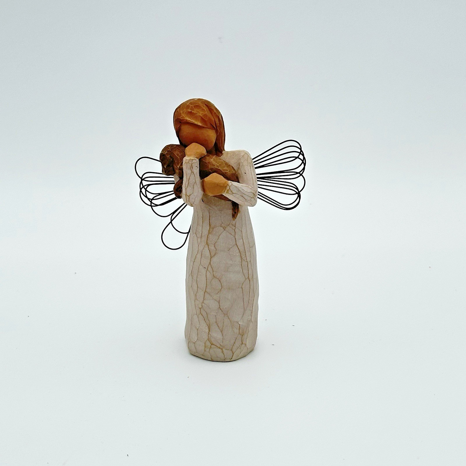 Demdaco Willow Tree 2009 Angel Of Friendship Holding Puppy By Susan Lordi