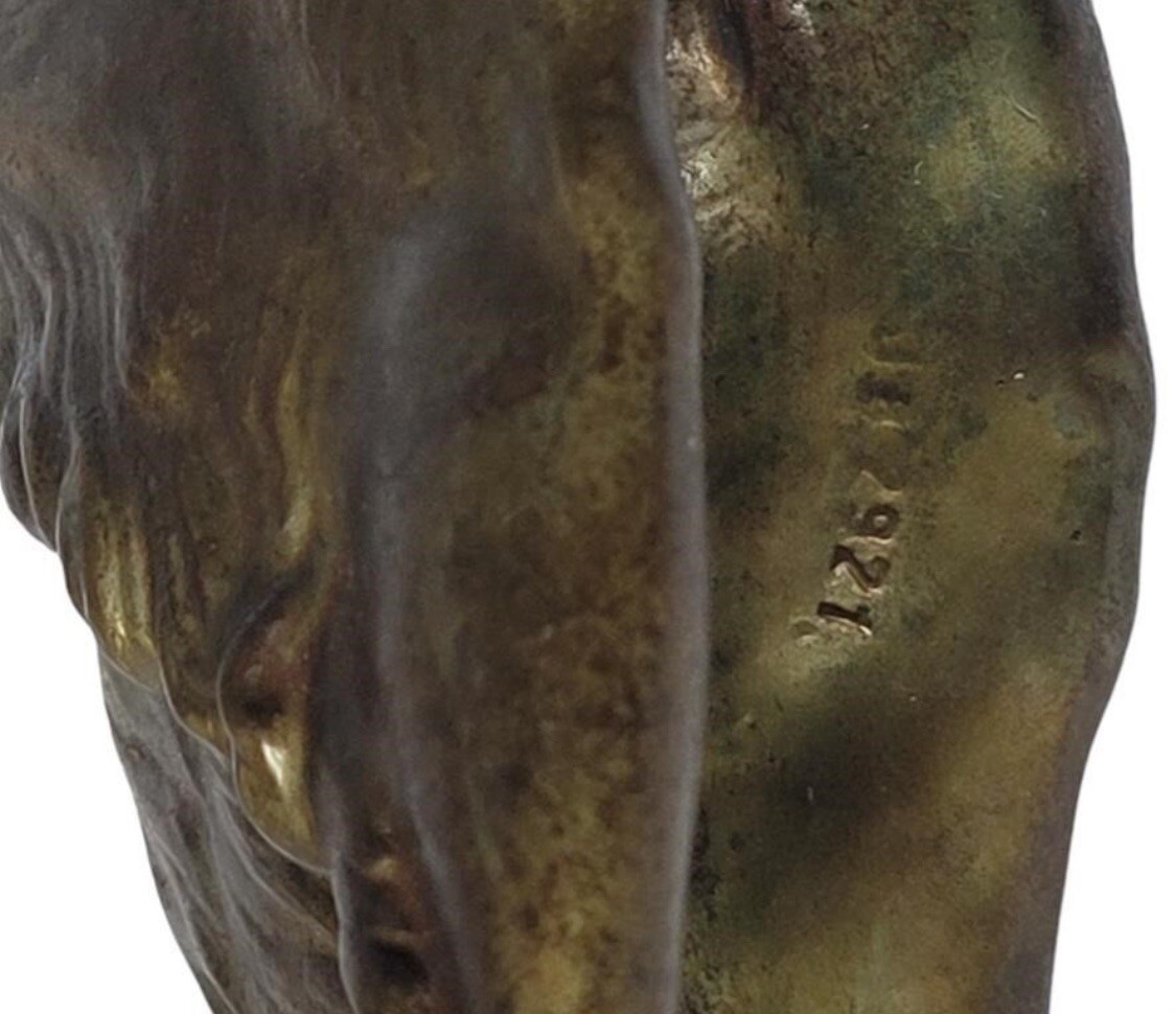 Jennings Bros Bronze Borzoi Statue 1920