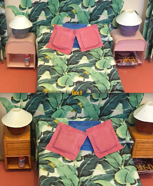 Golden Girls Inspired Hand-Crafted “Blanche’s Boudoir” Miniature Bedroom Set