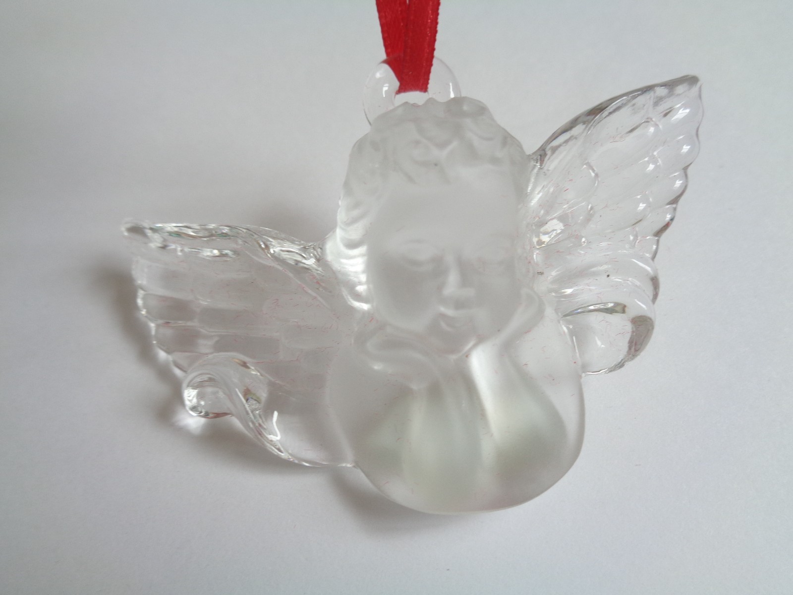Gorham Lead Crystal Cherub Angel Pendant Figurine Ornament C1209 Germany VTG Box