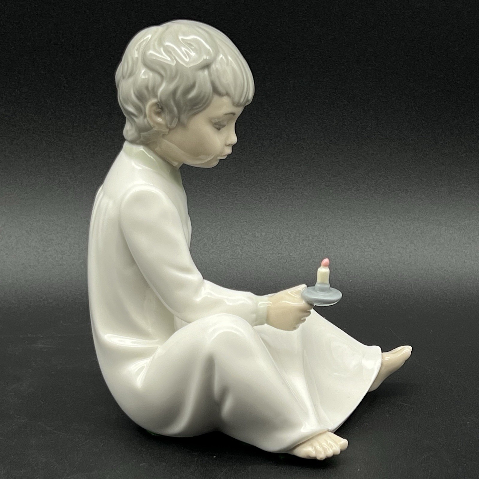Vintage Zaphir By Lladro Boy With Candle 6.25” Made In Spain