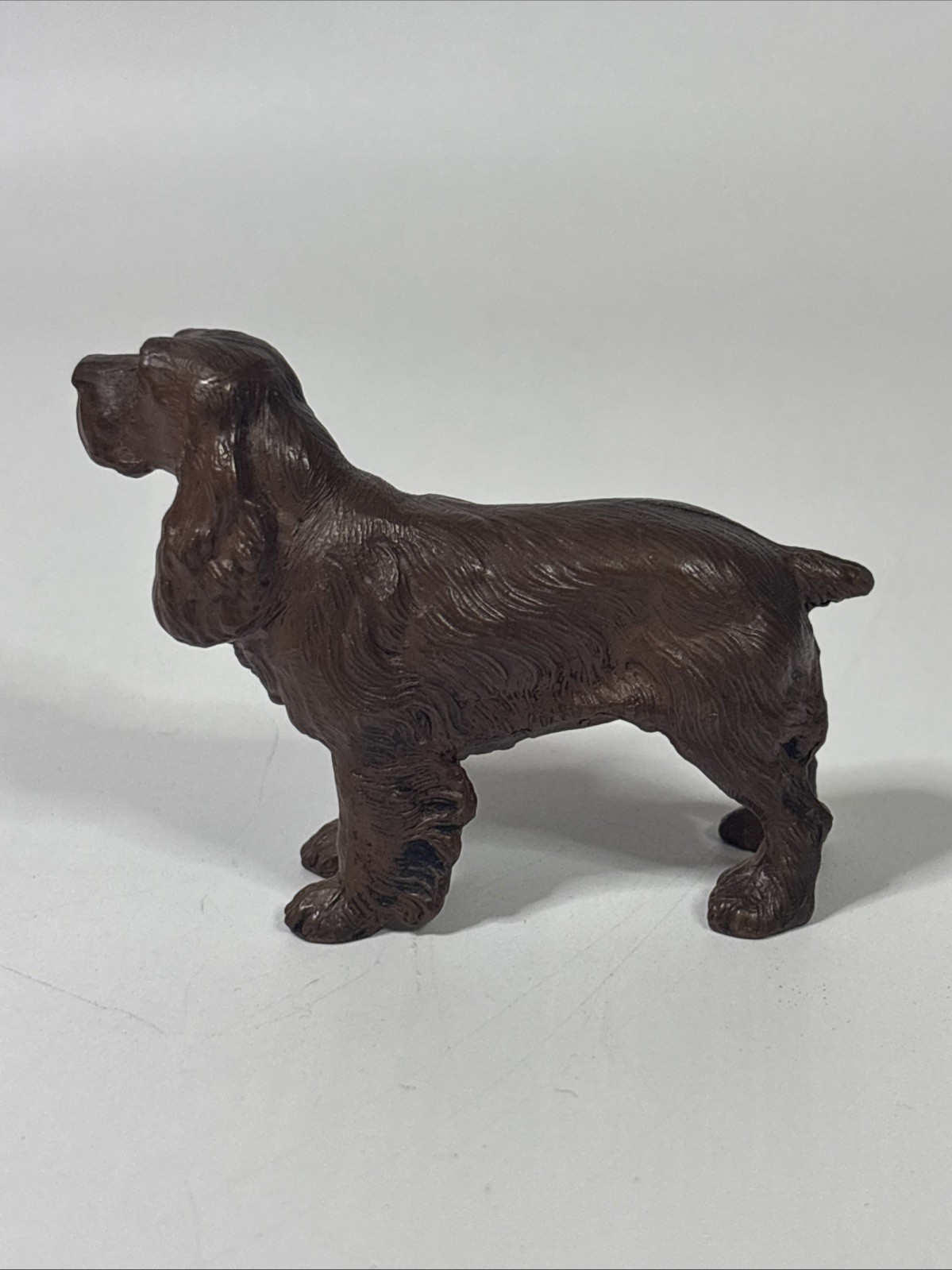 Antique Jennings Brothers JB Art Deco Cocker Spaniel Dog Figurine Bronze Finish