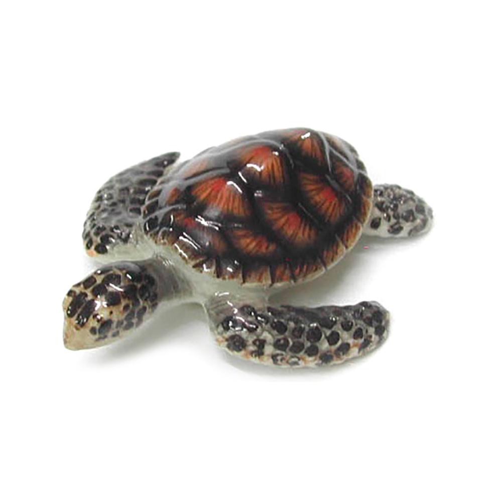 Northern Rose – Sea Turtle Home Decor Reptile – Miniature Porcelain Figurine