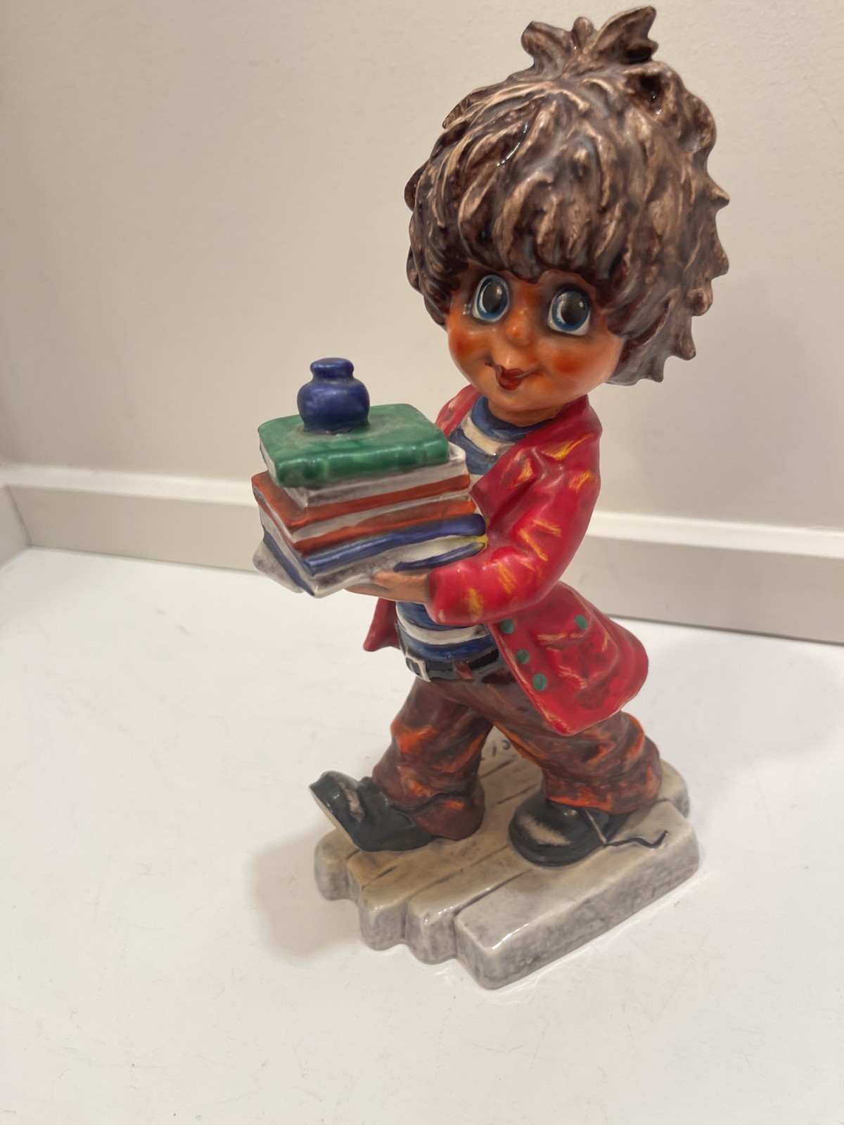1971 W. Germany Goebel Figurine Big Eyes Boy Children of Paris Michel T.