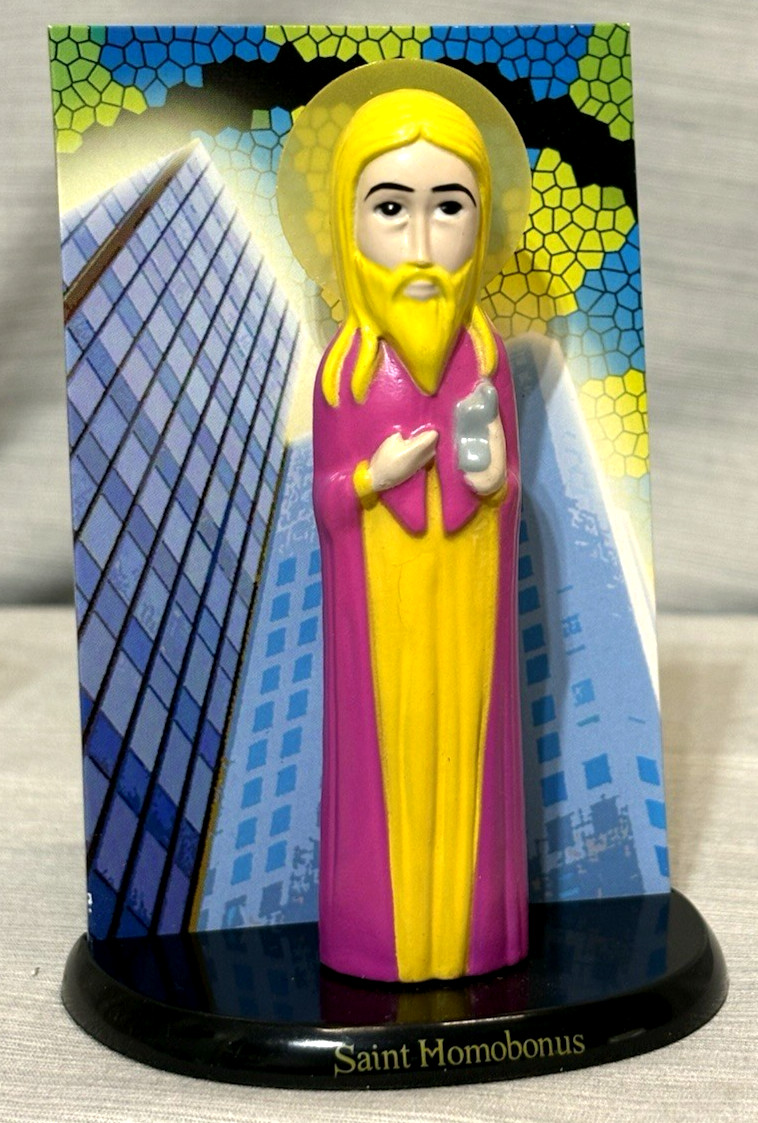 Saint Homobonus Figurine Patron Saint of Business People RARE