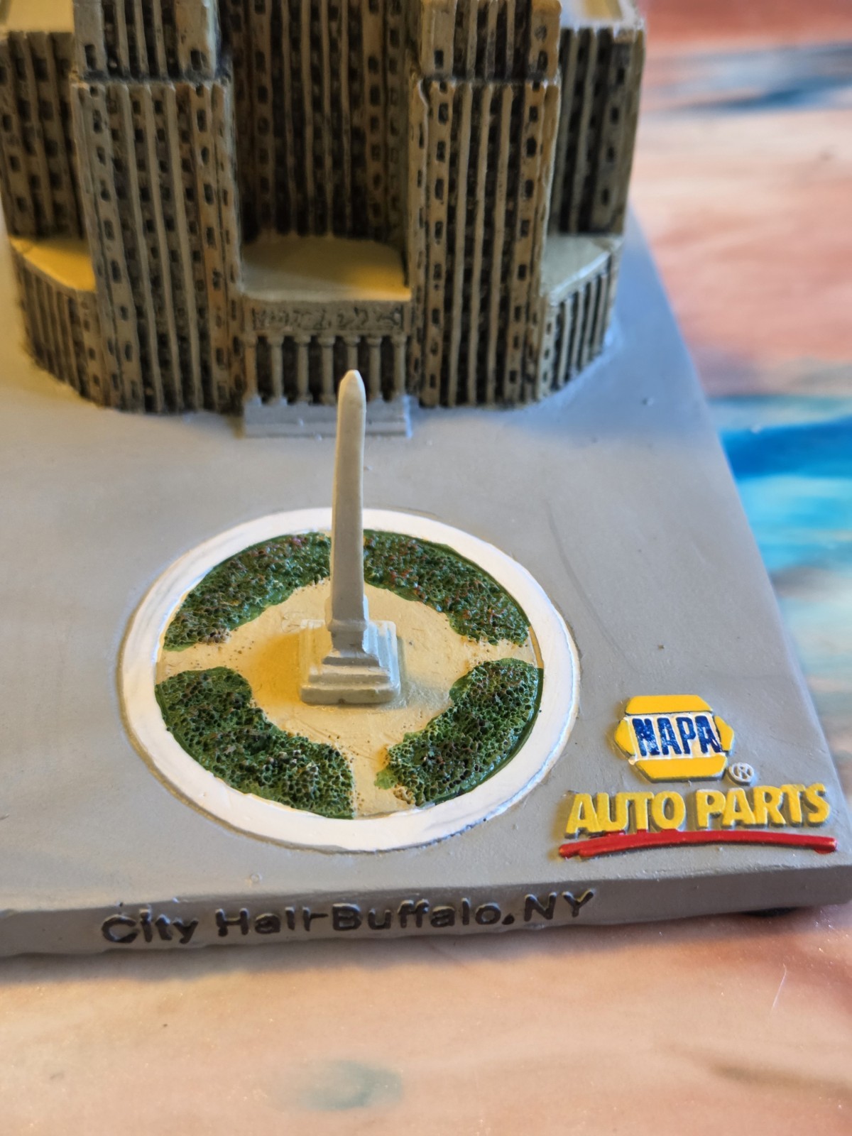 NTS Marketing Promotions Buffalo NY City Hall Ceramic Sculpture Painted Napa
