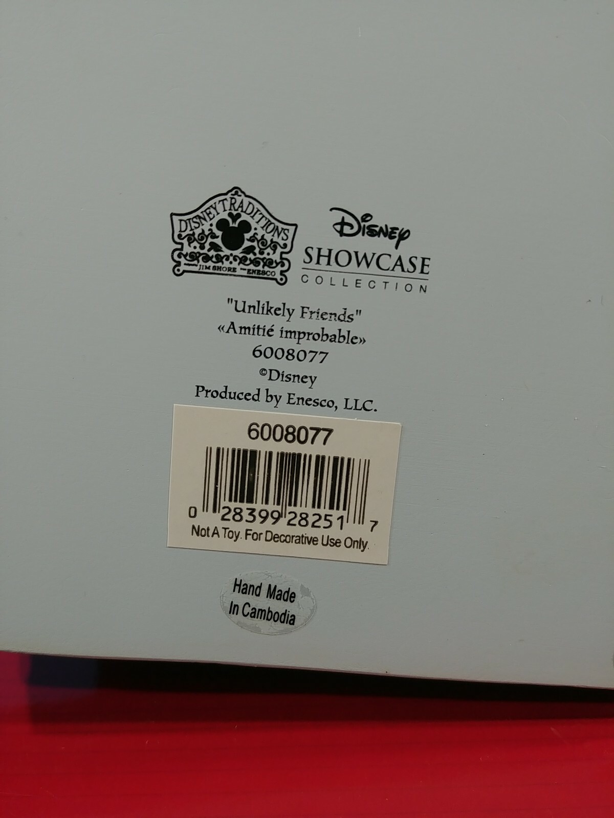 Jim Shore Disney Traditions Fox and the Hound on Log Figurine 6008077