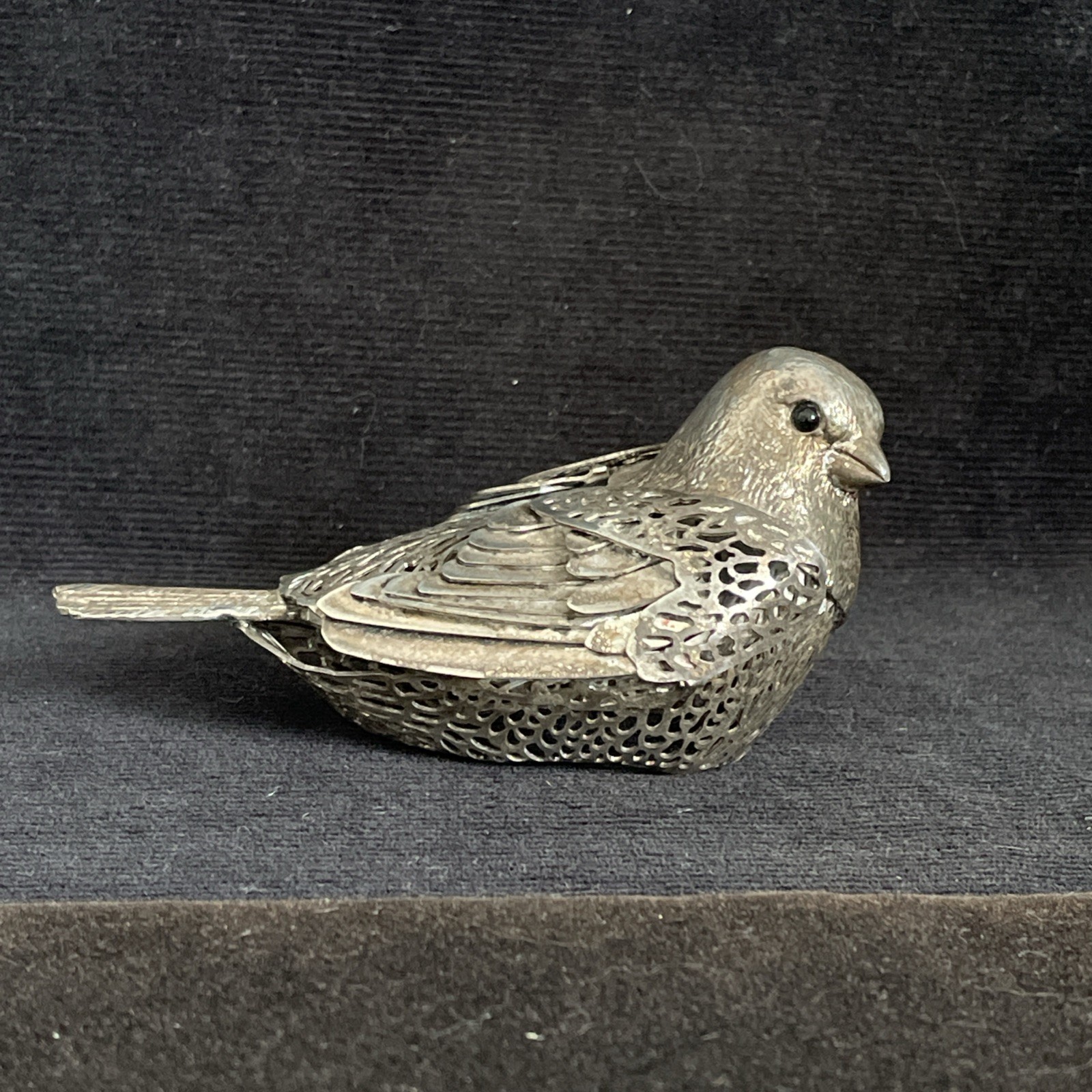 Vintage Christofle France Lumière D’ Argent Silver Plated Sparrow Bird ~Retired